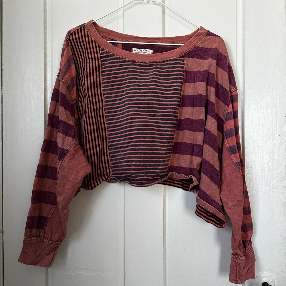 We the Free - Wide Cropped Long Sleeve Top